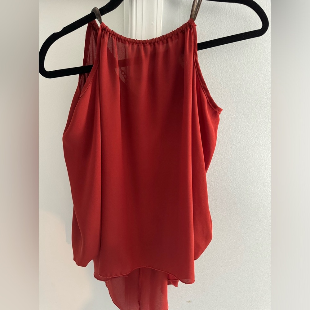 Chocolate Red Party Top (S)